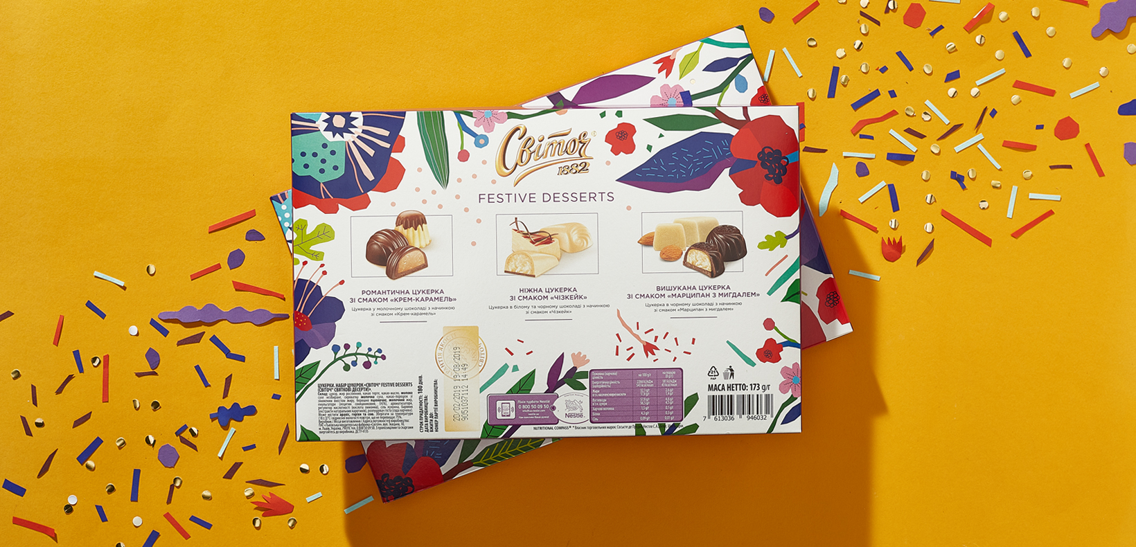 упаковка конфет Свиточ "Festive desert"